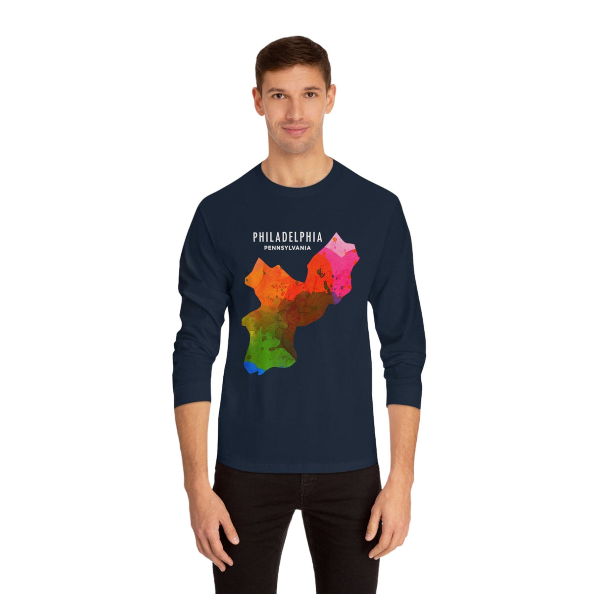 PHILADELPHIA – Trendy Design, Premium Long Sleeve Tee