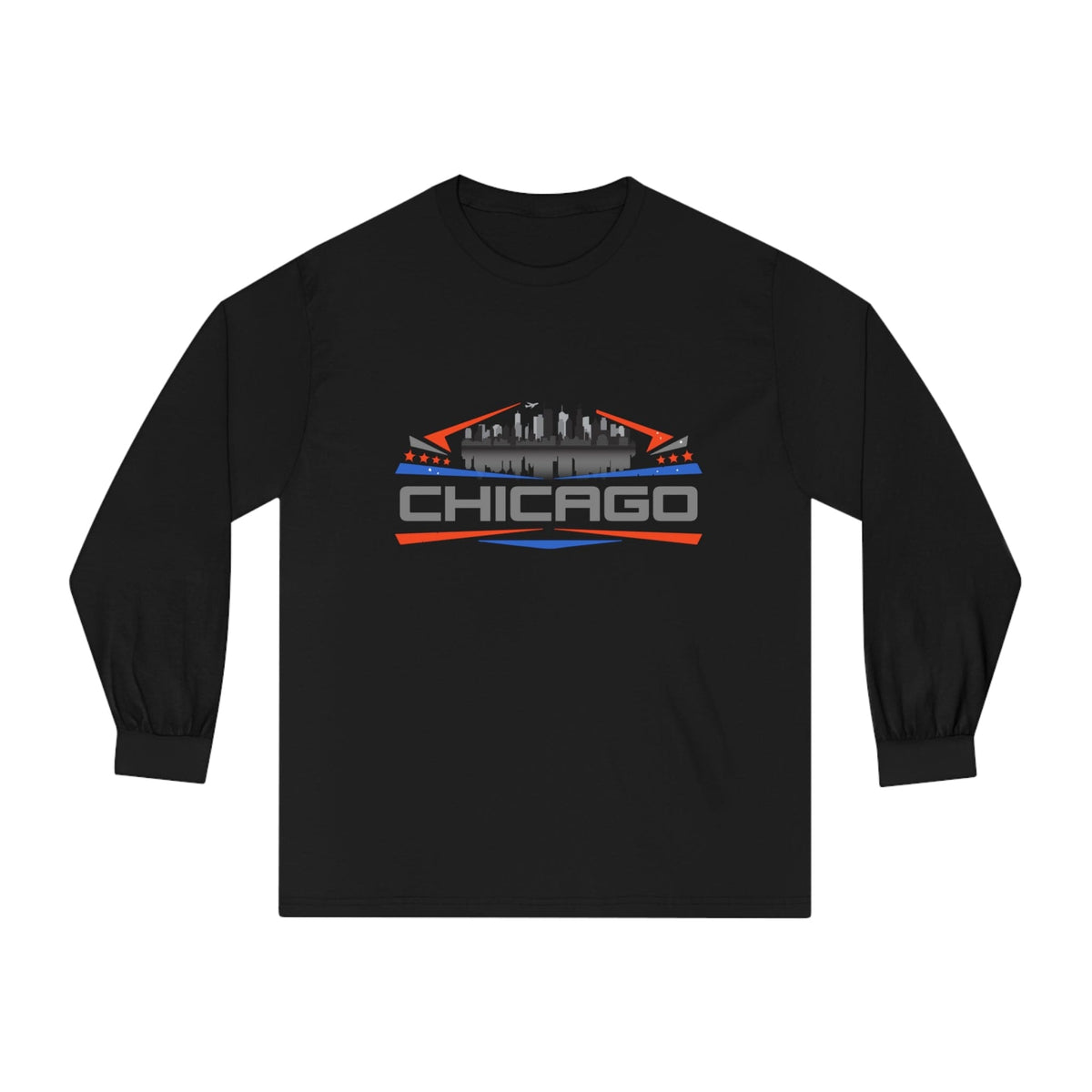 CHICAGO – Trendy Design, Premium Long Sleeve Tee