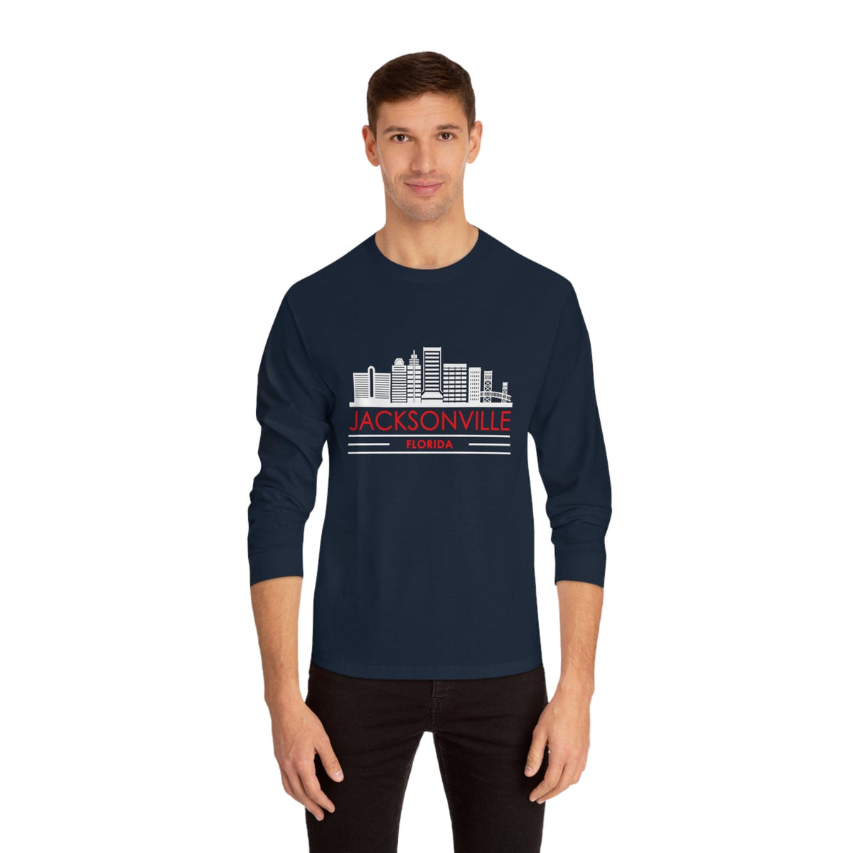 JACKSONVILLE – Trendy Design, Premium Long Sleeve Tee