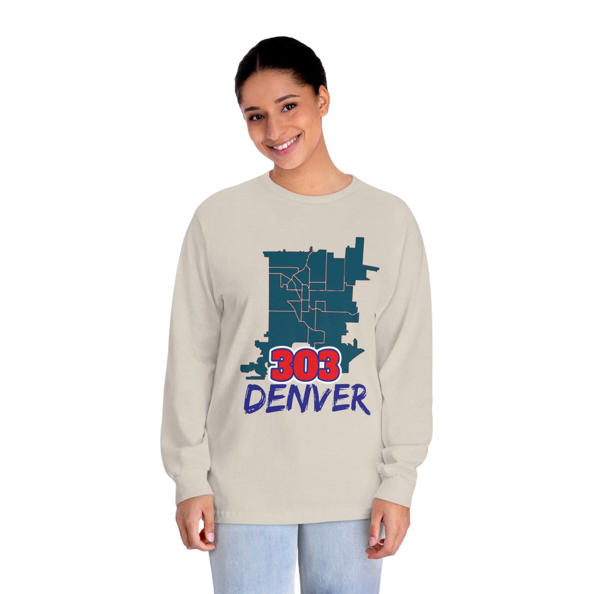 DENVER – Trendy Design, Premium Long Sleeve Tee