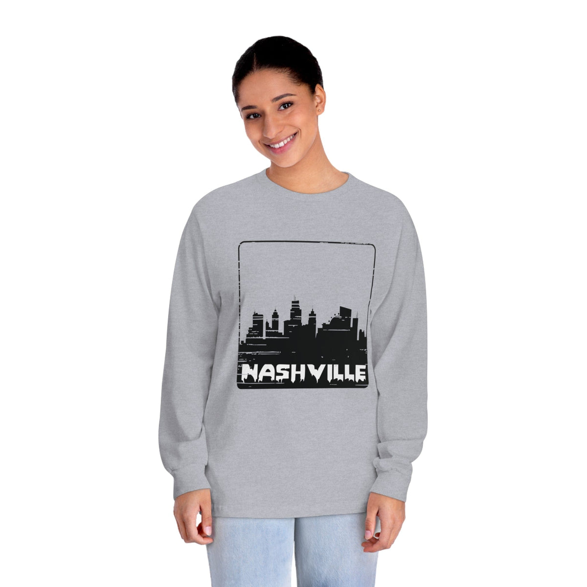 NASHVILLE – Trendy Design, Premium Long Sleeve Tee