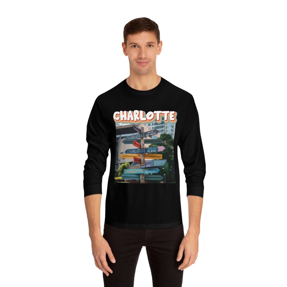 CHARLOTTE – Trendy Design, Premium Long Sleeve Tee