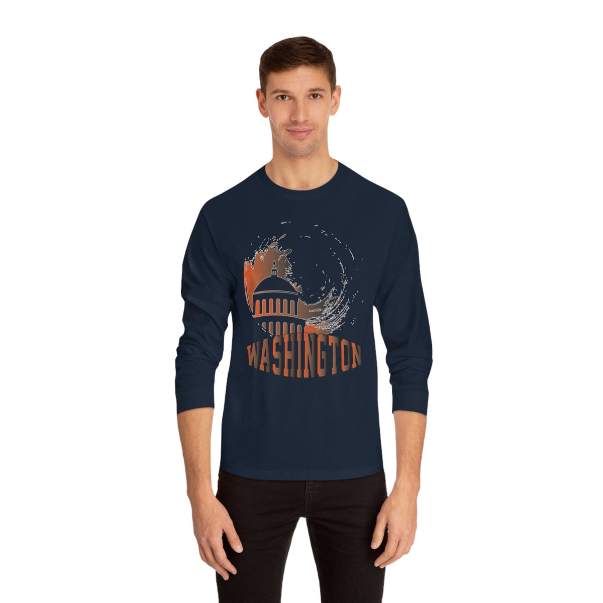 WASHINGTON – Trendy Design, Premium Long Sleeve Tee