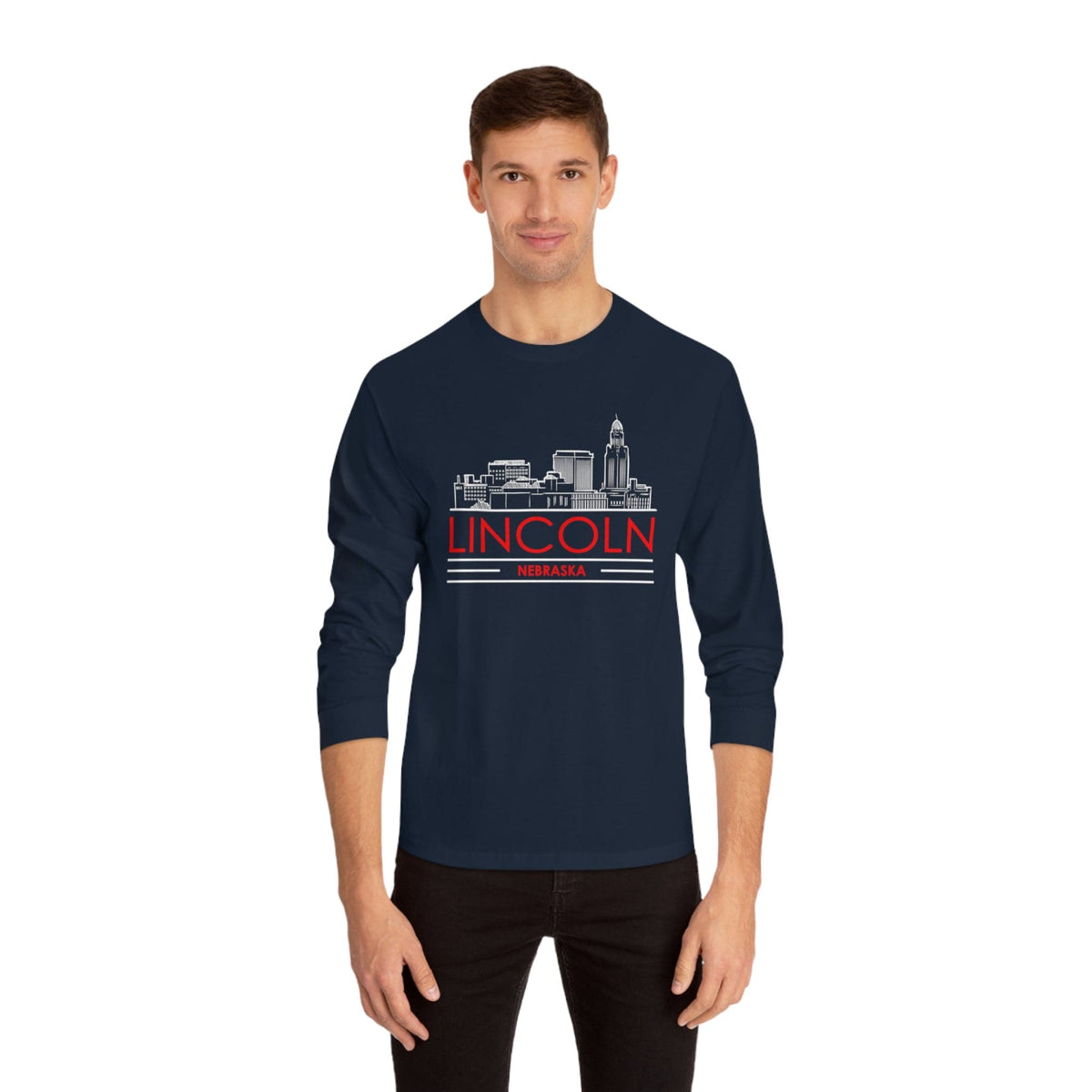 LINCOLN – Trendy Design, Premium Long Sleeve Tee