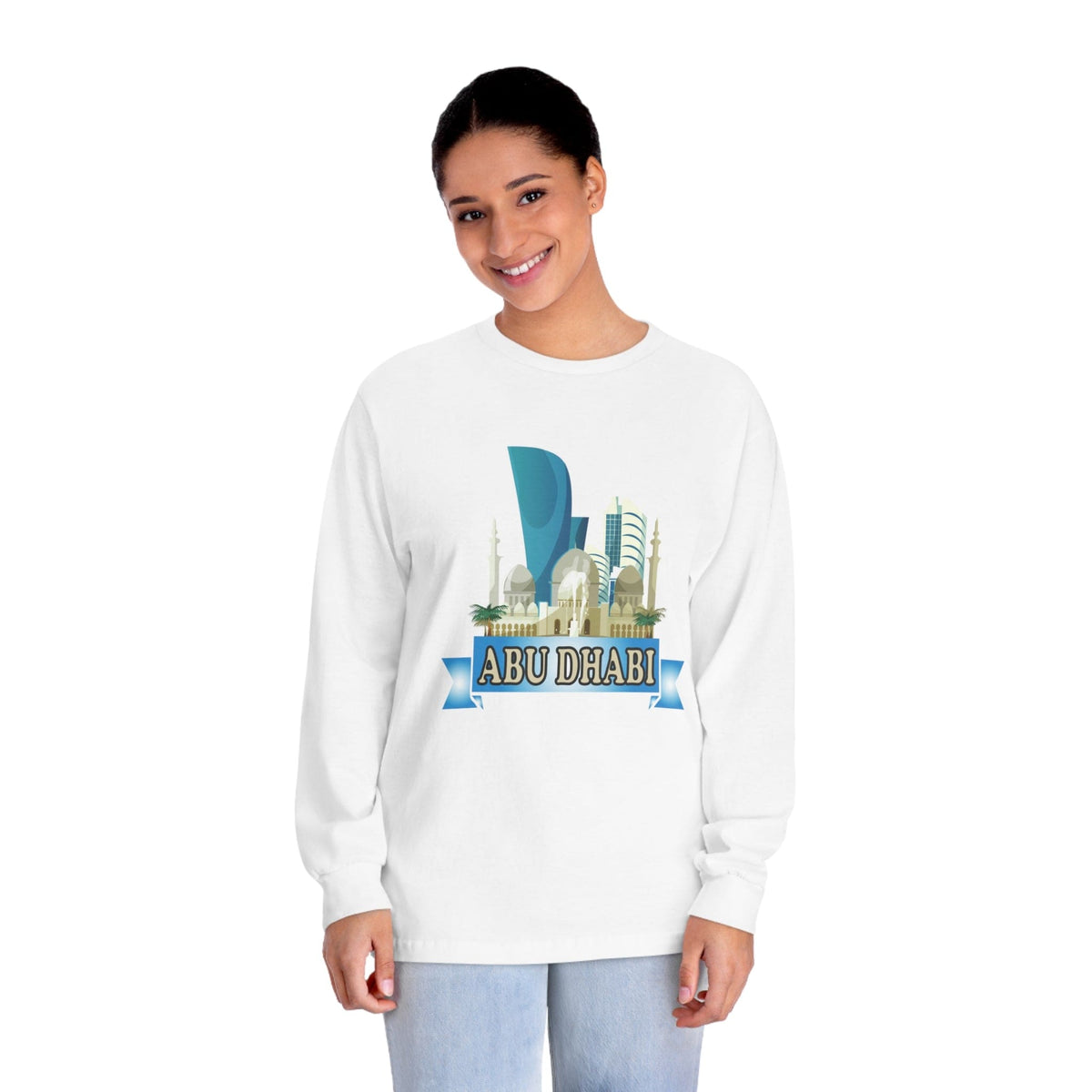 ABU DHABI – Trendy Design, Premium Long Sleeve Tee