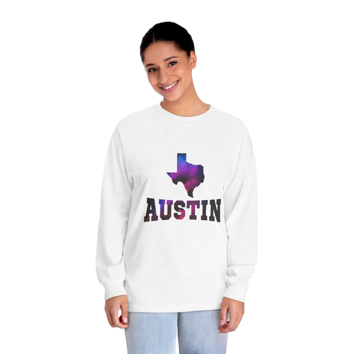 AUSTIN – Trendy Design, Premium Long Sleeve Tee