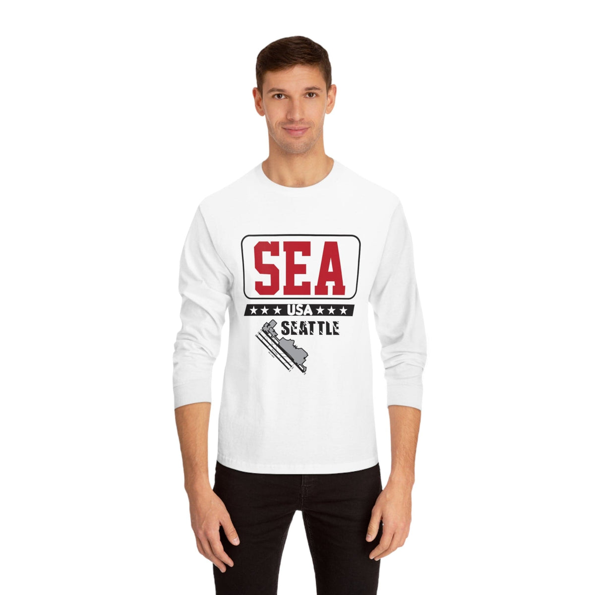 SEATTLE – Trendy Design, Premium Long Sleeve Tee