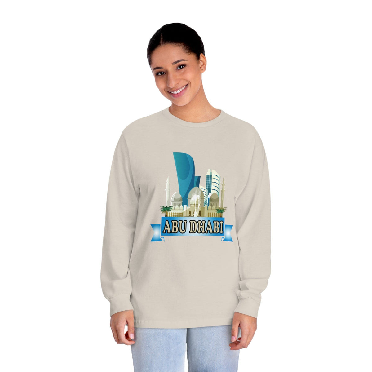 ABU DHABI – Trendy Design, Premium Long Sleeve Tee