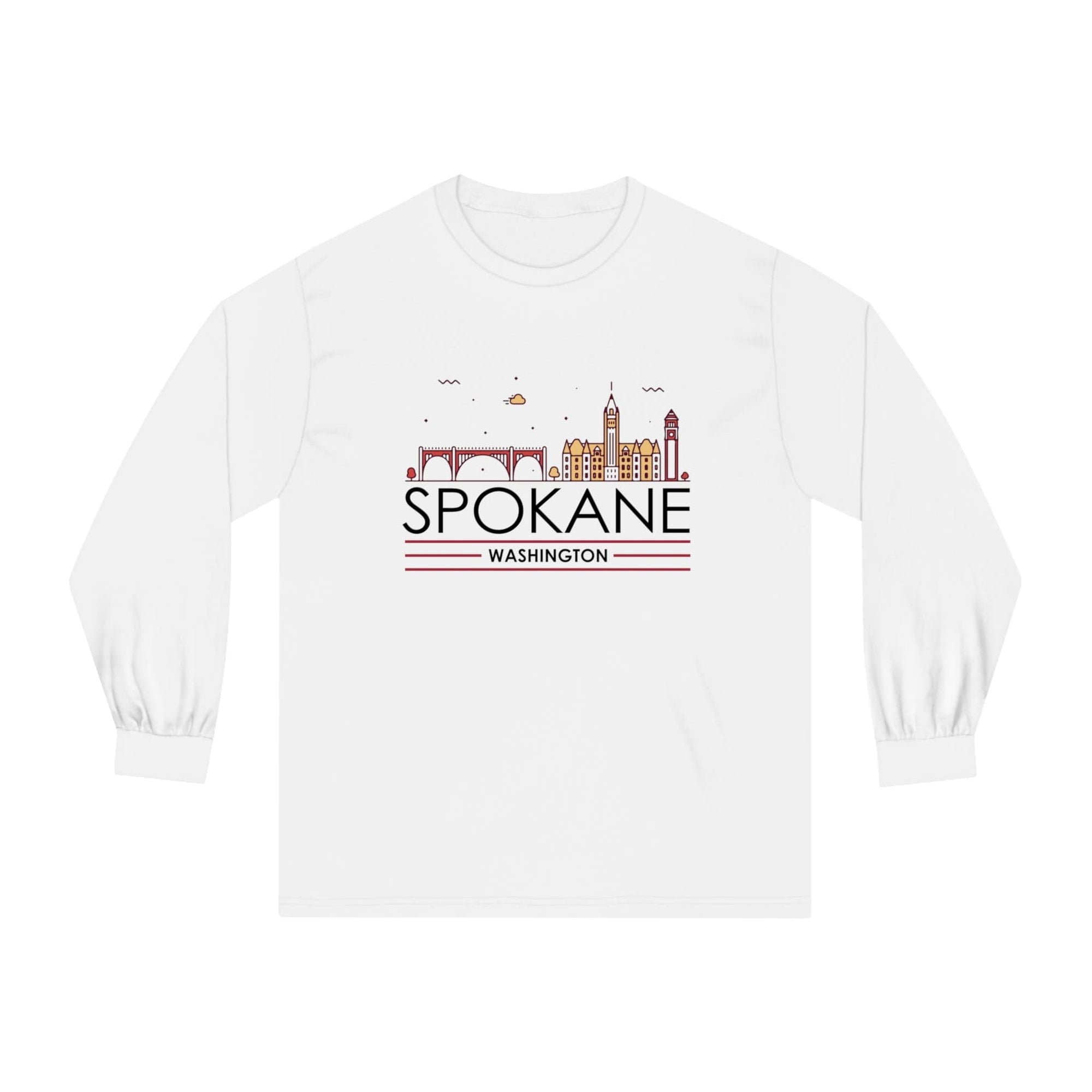 SPOKANE – Trendy Design, Premium Long Sleeve Tee