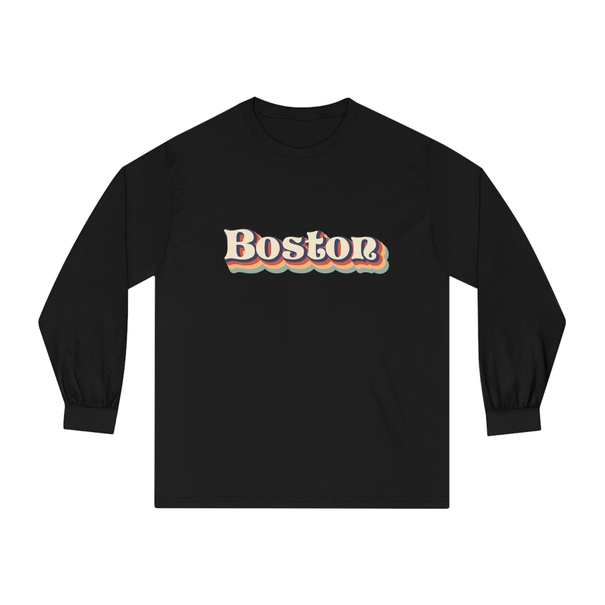 Boston Script - Long Sleeve Tee