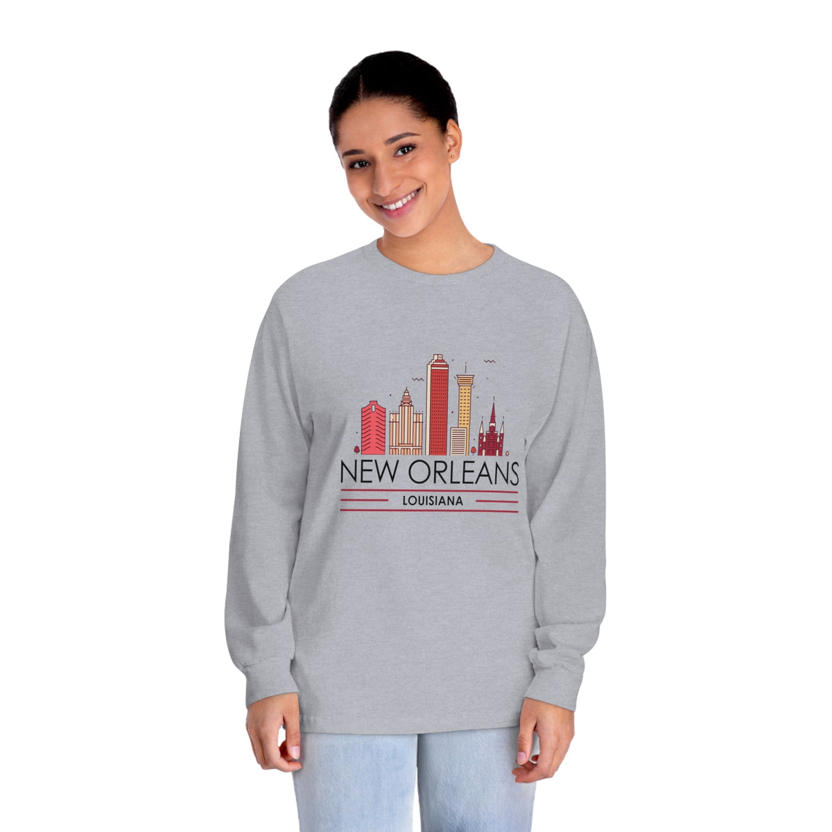 NEW ORLEANS – Trendy Design, Premium Long Sleeve Tee