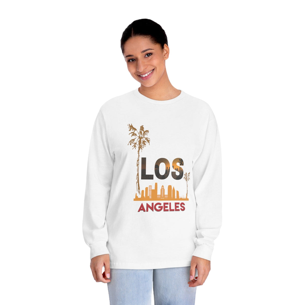 LOS ANGELES – Trendy Design, Premium Long Sleeve Tee