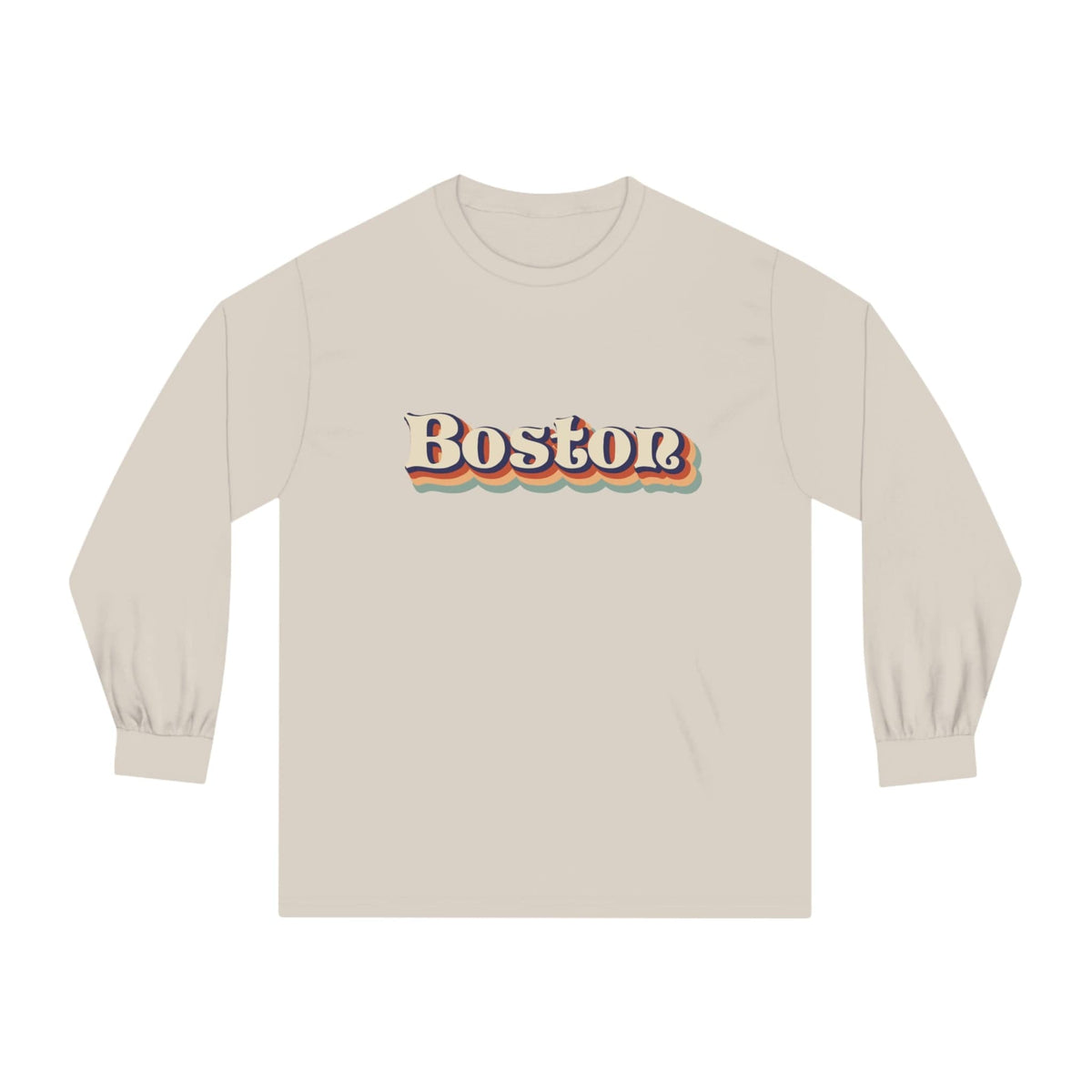 Boston Script - Long Sleeve Tee
