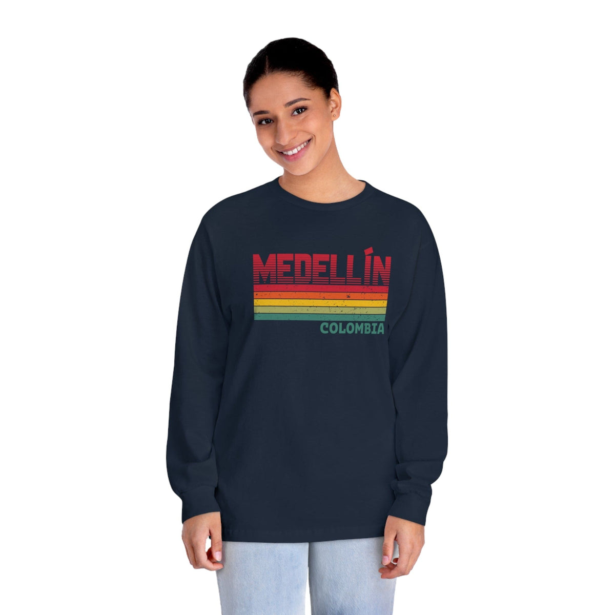 MEDELLIN – Trendy Design, Premium Long Sleeve Tee