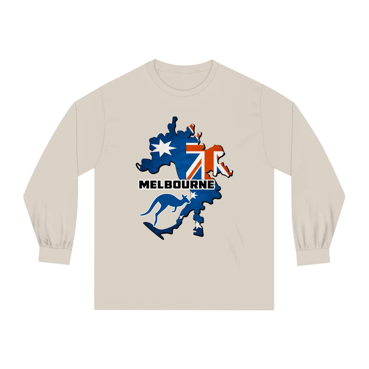 MELBOURNE – Trendy Design, Premium Long Sleeve Tee