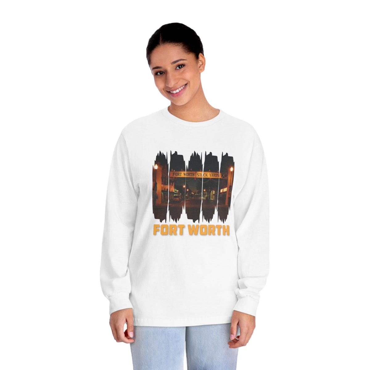 FORT WORTH – Trendy Design, Premium Long Sleeve Tee