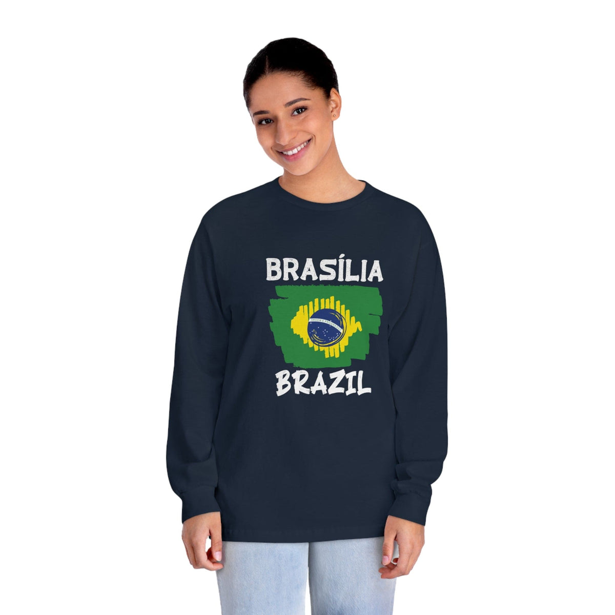 Brushstroke Brasília - Long Sleeve Tee