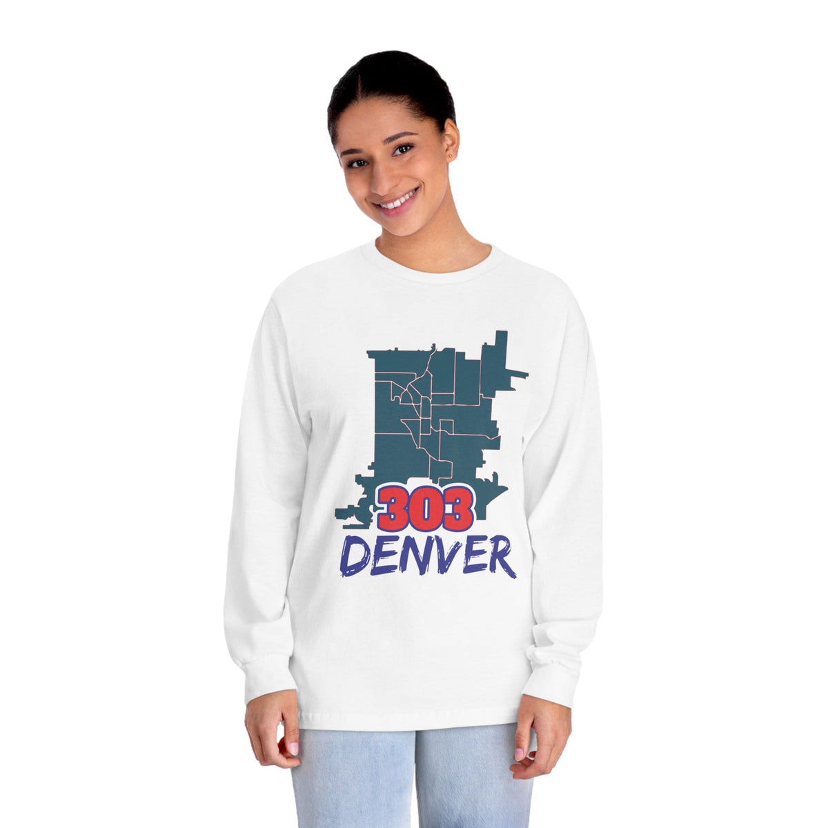 DENVER – Trendy Design, Premium Long Sleeve Tee