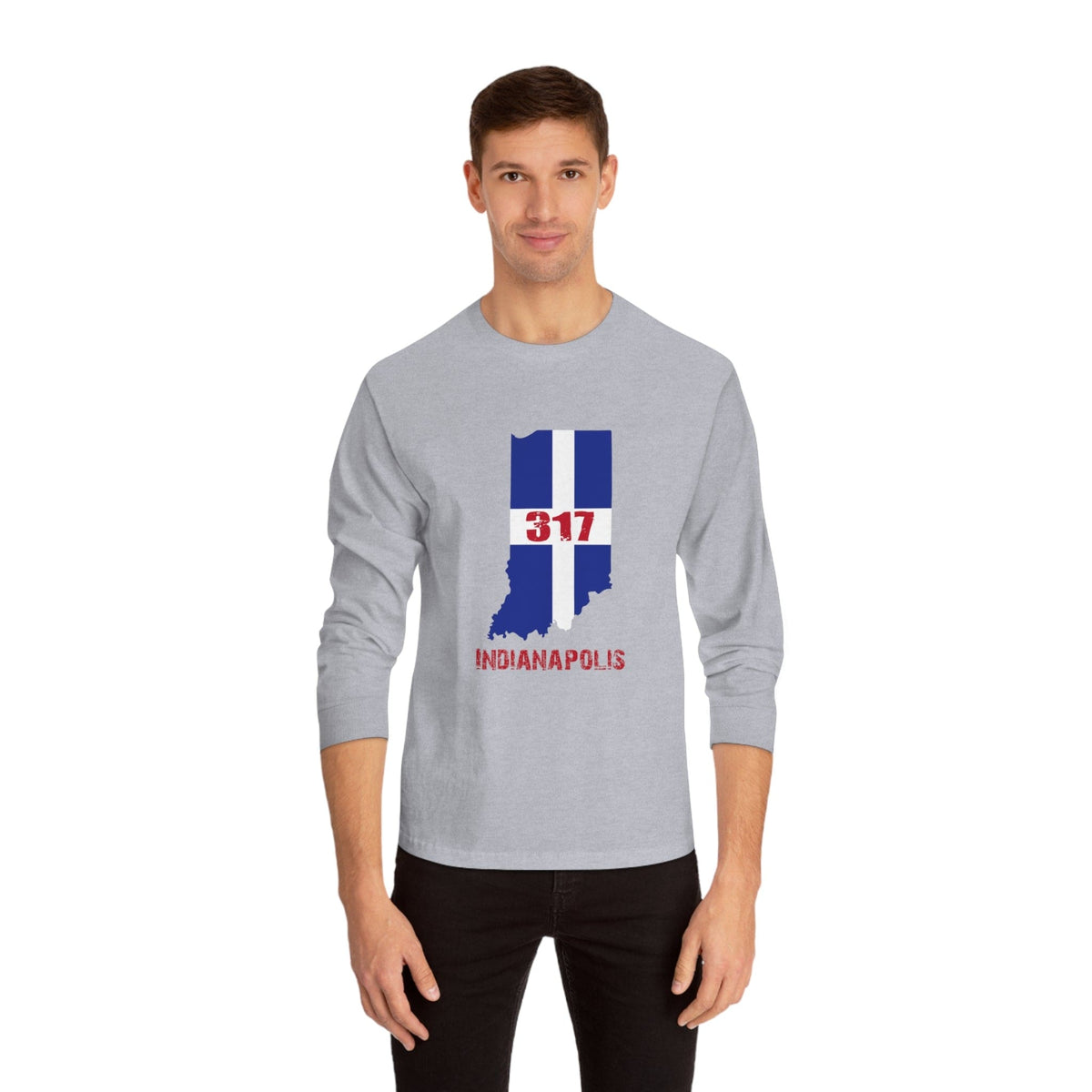 INDIANAPOLIS – Trendy Design, Premium Long Sleeve Tee