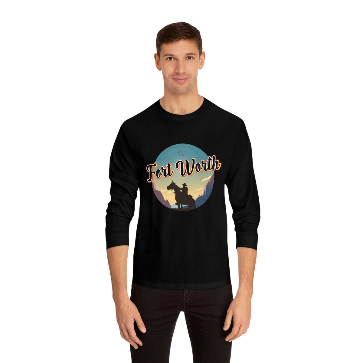 FORT WORTH – Trendy Design, Premium Long Sleeve Tee