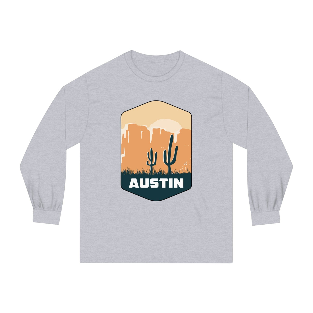 AUSTIN – Trendy Design, Premium Long Sleeve Tee