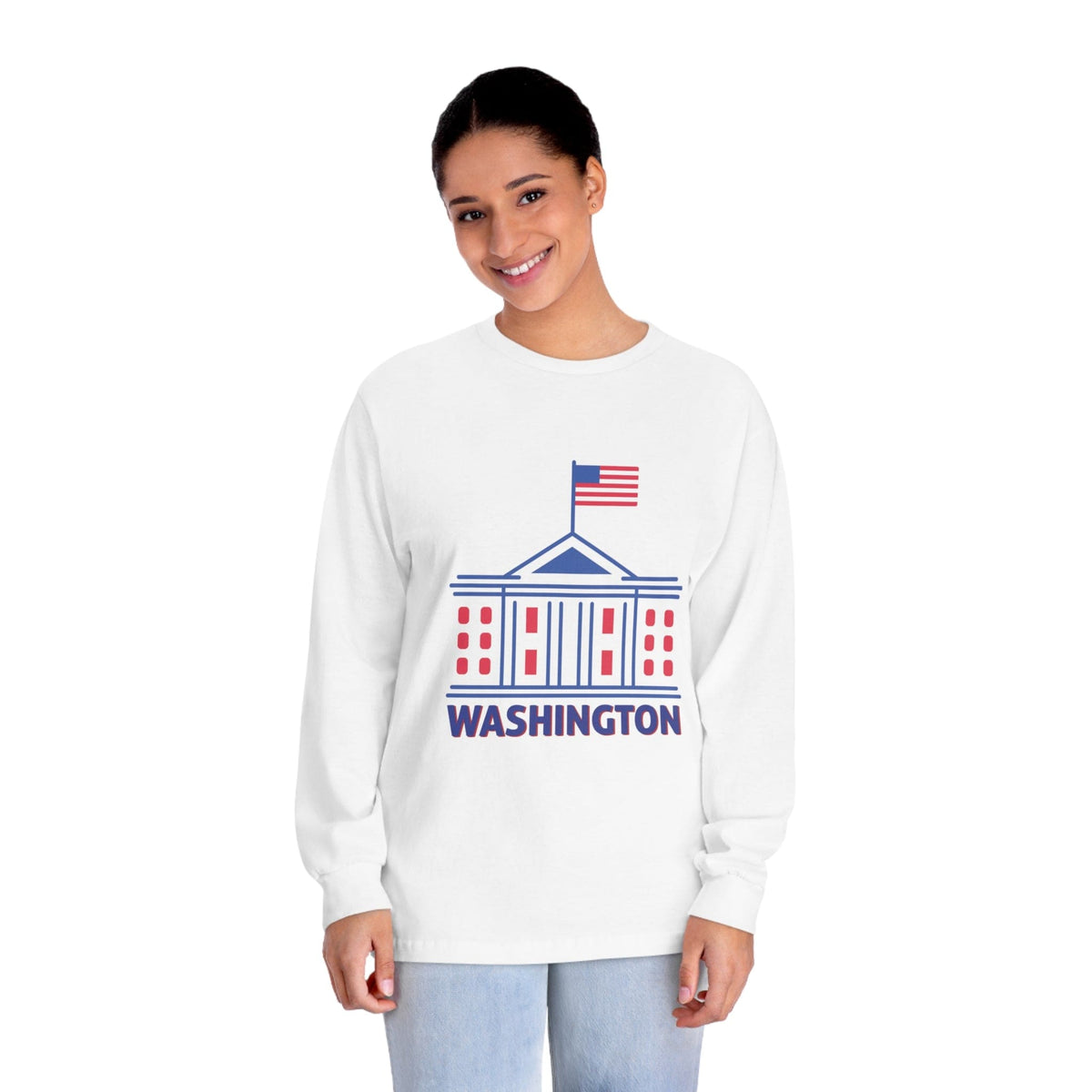 WASHINGTON – Trendy Design, Premium Long Sleeve Tee