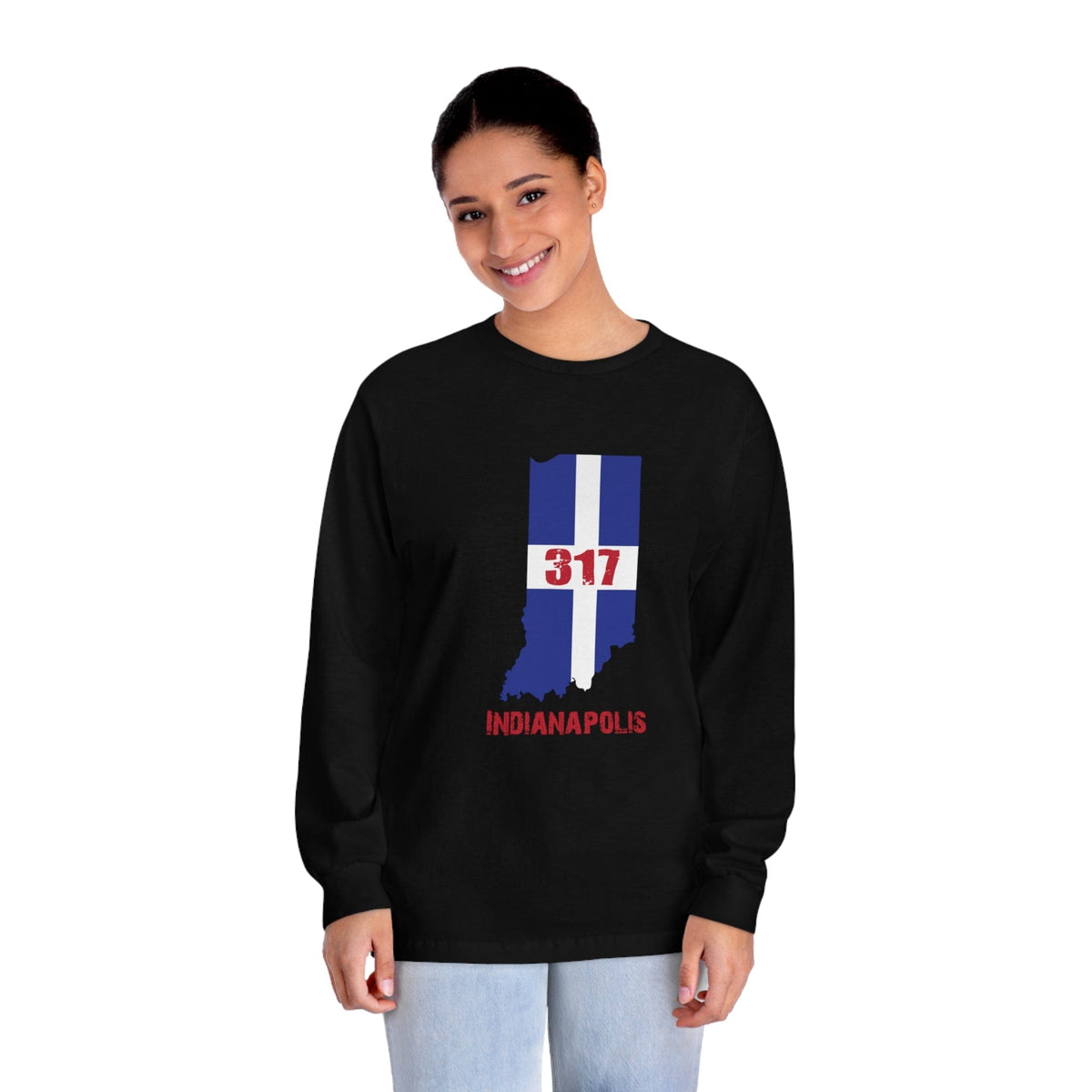 INDIANAPOLIS – Trendy Design, Premium Long Sleeve Tee