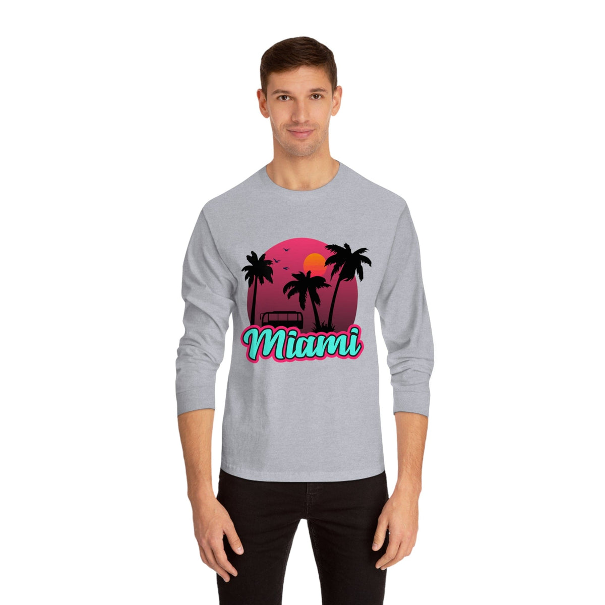 MIAMI – Trendy Design, Premium Long Sleeve Tee