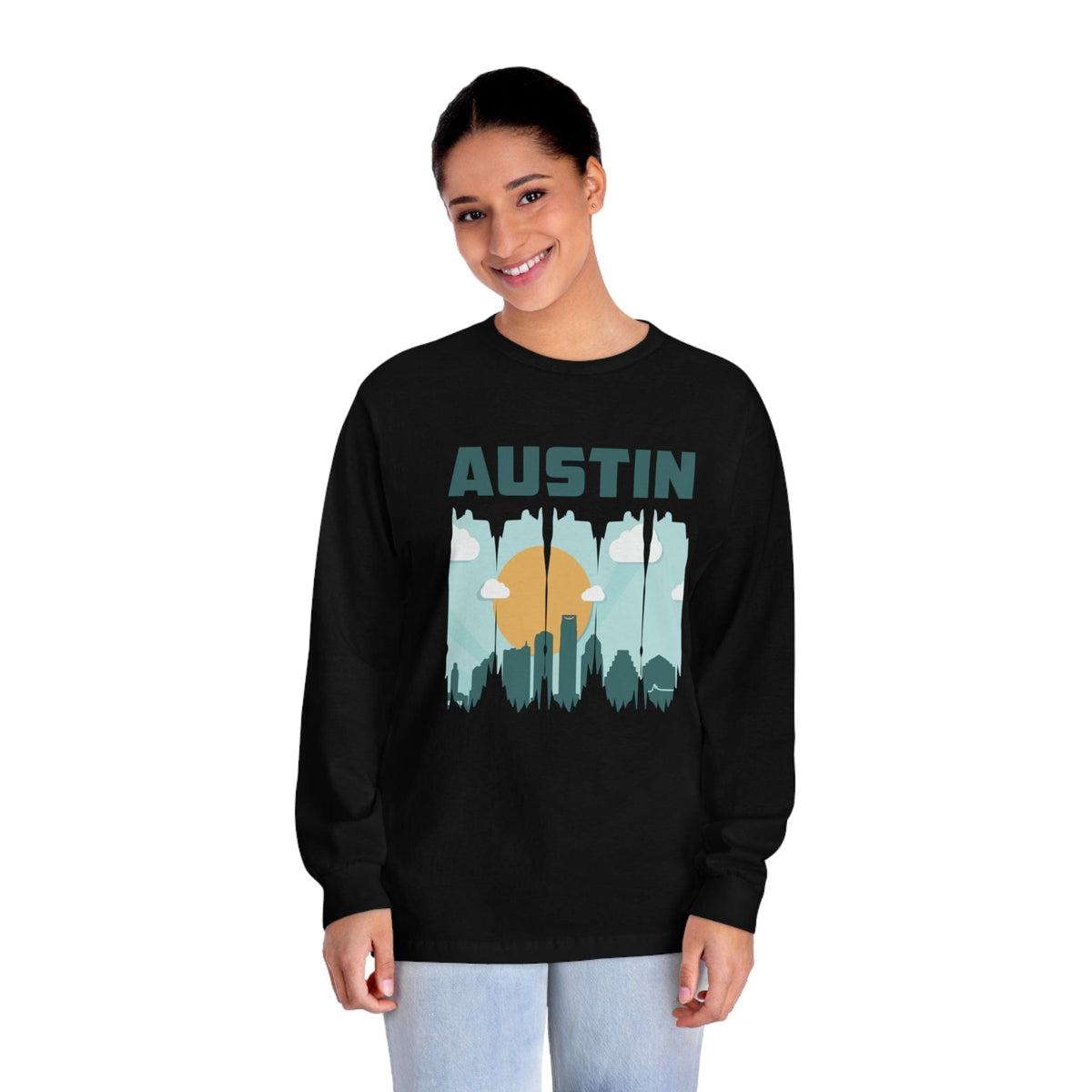 AUSTIN – Trendy Design, Premium Long Sleeve Tee