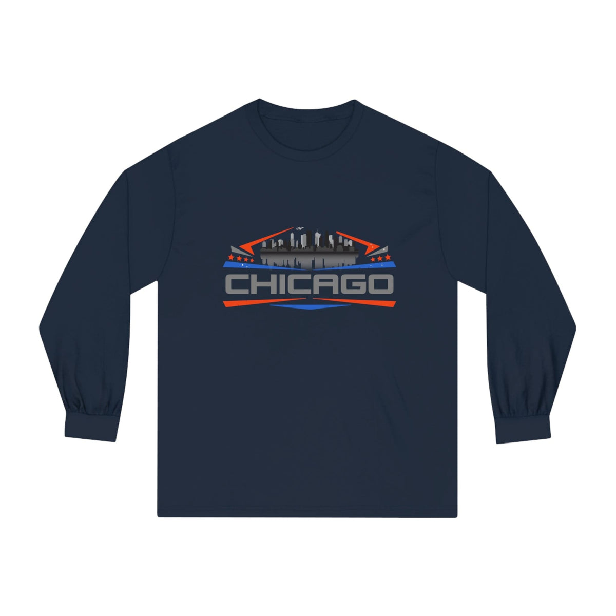 CHICAGO – Trendy Design, Premium Long Sleeve Tee