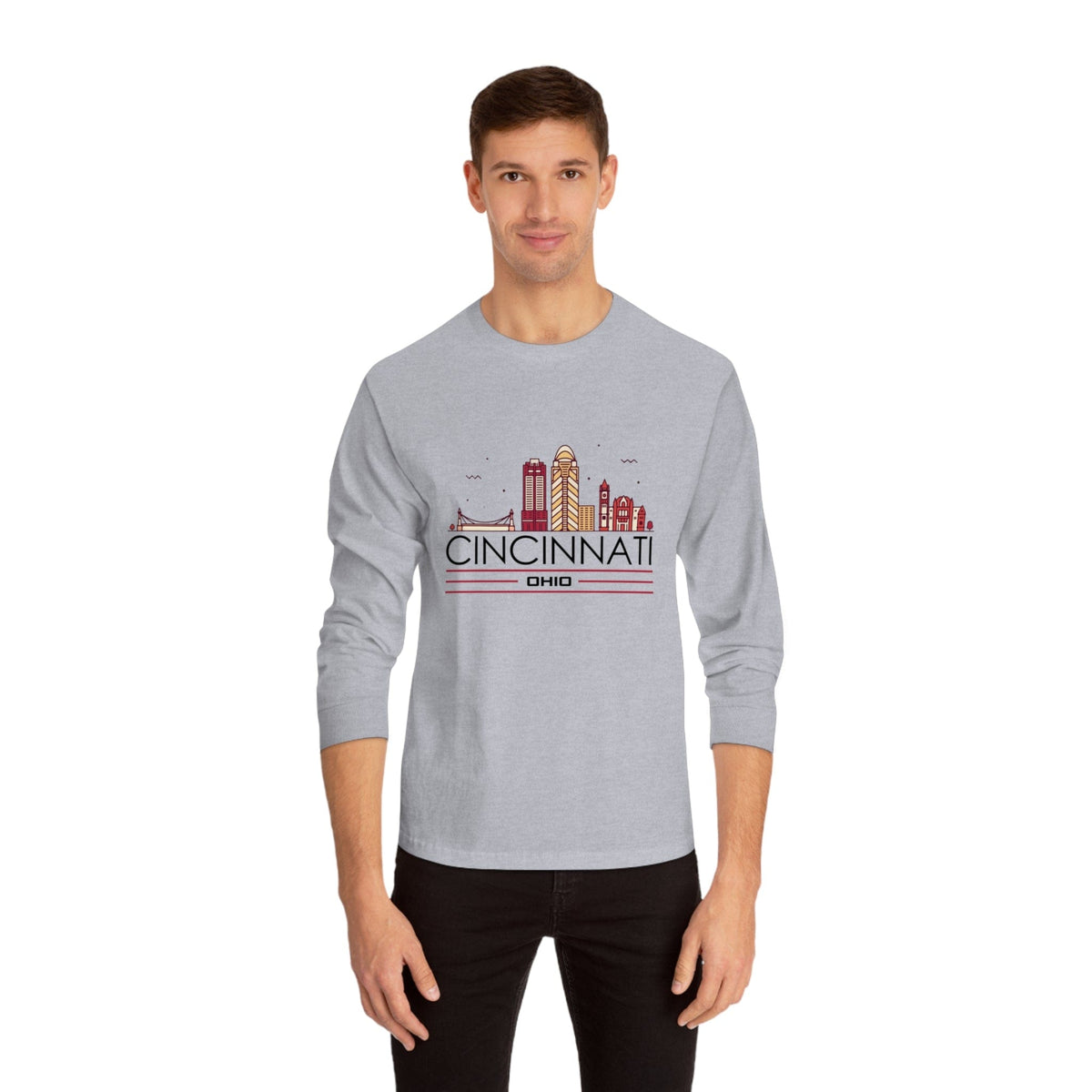CINCINNATI – Trendy Design, Premium Long Sleeve Tee
