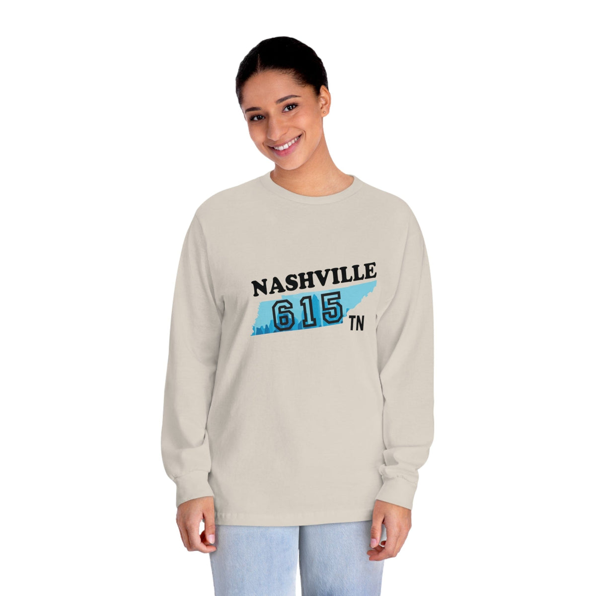 NASHVILLE – Trendy Design, Premium Long Sleeve Tee