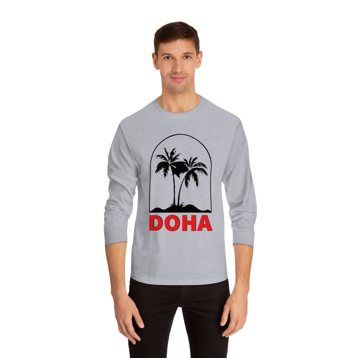 DOHA – Trendy Design, Premium Long Sleeve Tee