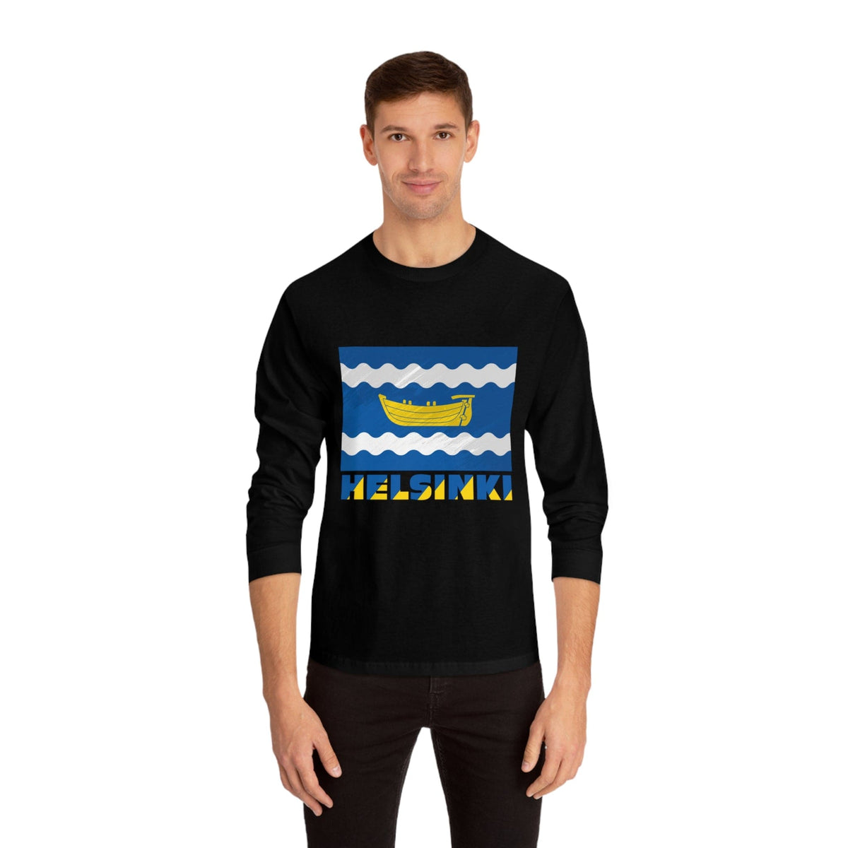 HELSINKI – Trendy Design, Premium Long Sleeve Tee