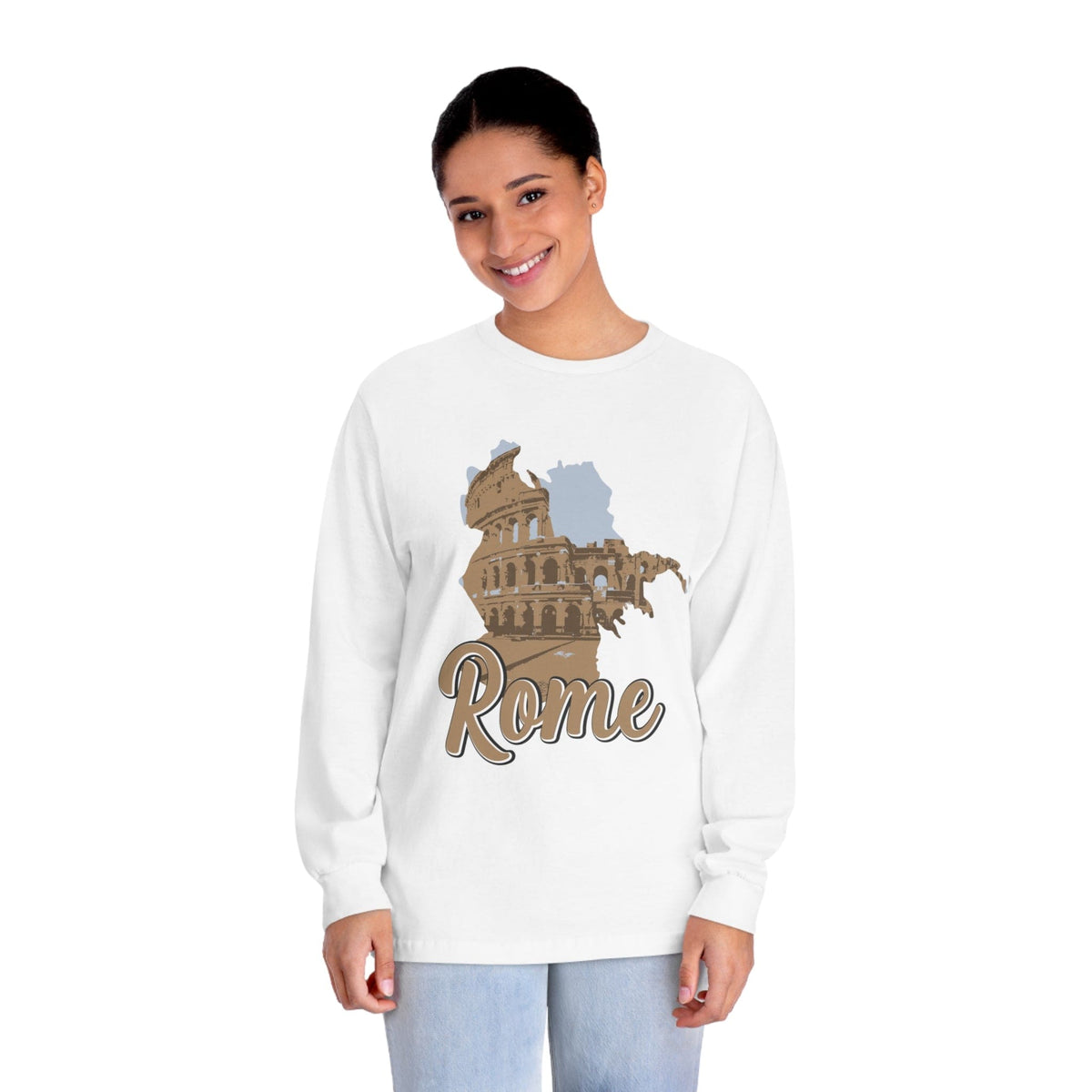 ROME – Trendy Design, Premium Long Sleeve Tee