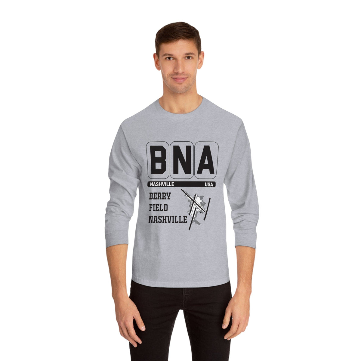 NASHVILLE – Trendy Design, Premium Long Sleeve Tee