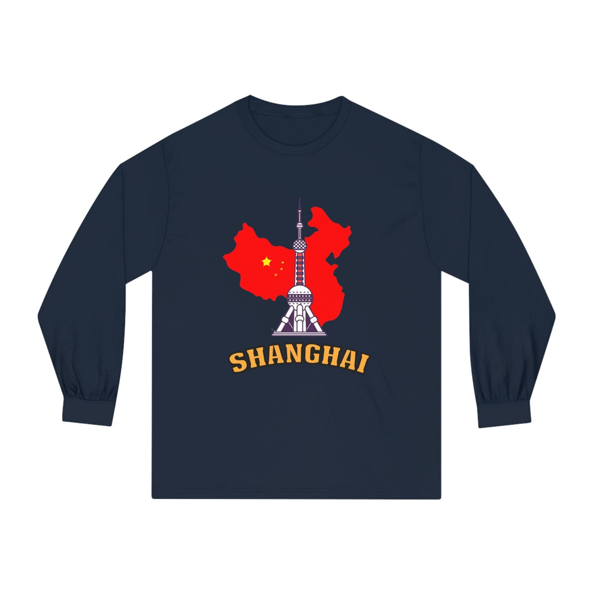 SHANGHAI – Trendy Design, Premium Long Sleeve Tee