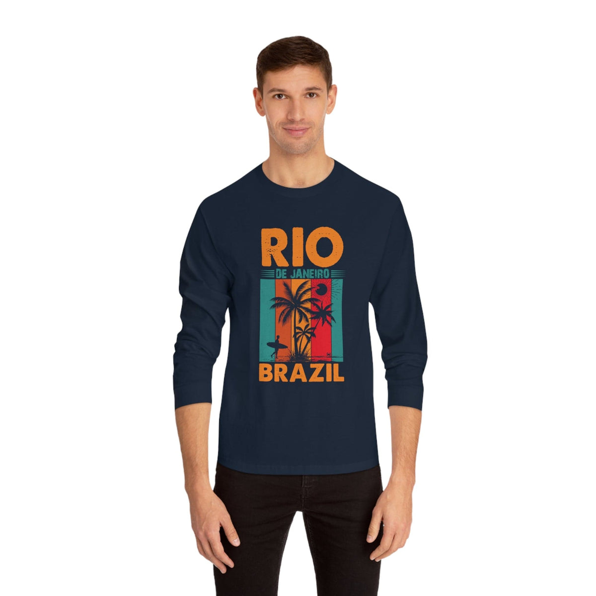 RIO de JANEIRO – Trendy Design, Premium Long Sleeve Tee