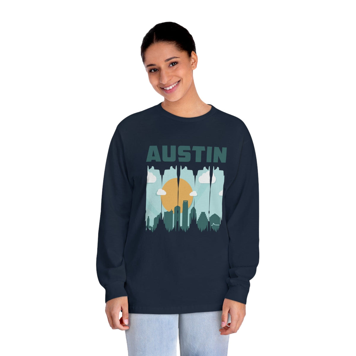 AUSTIN – Trendy Design, Premium Long Sleeve Tee
