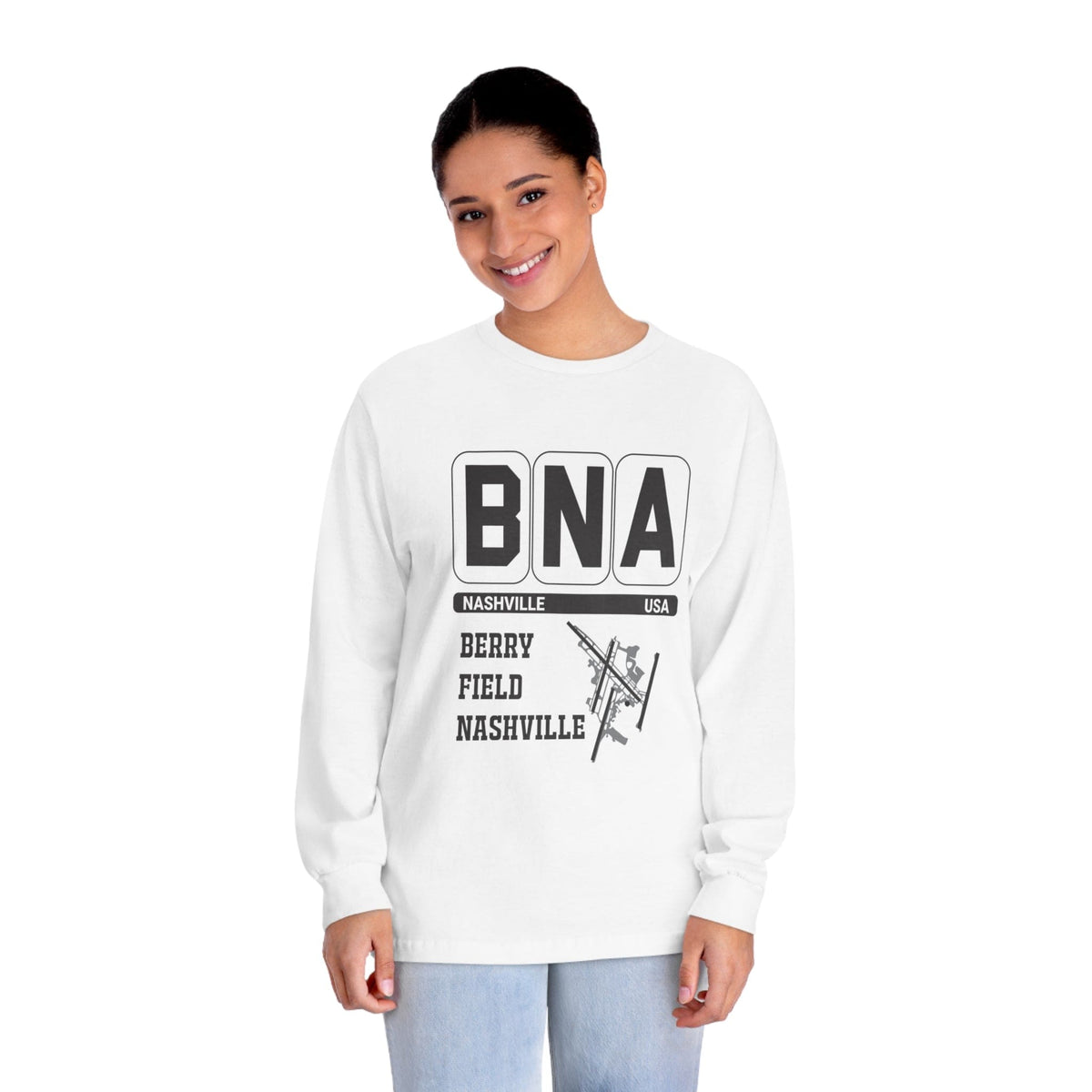 NASHVILLE – Trendy Design, Premium Long Sleeve Tee