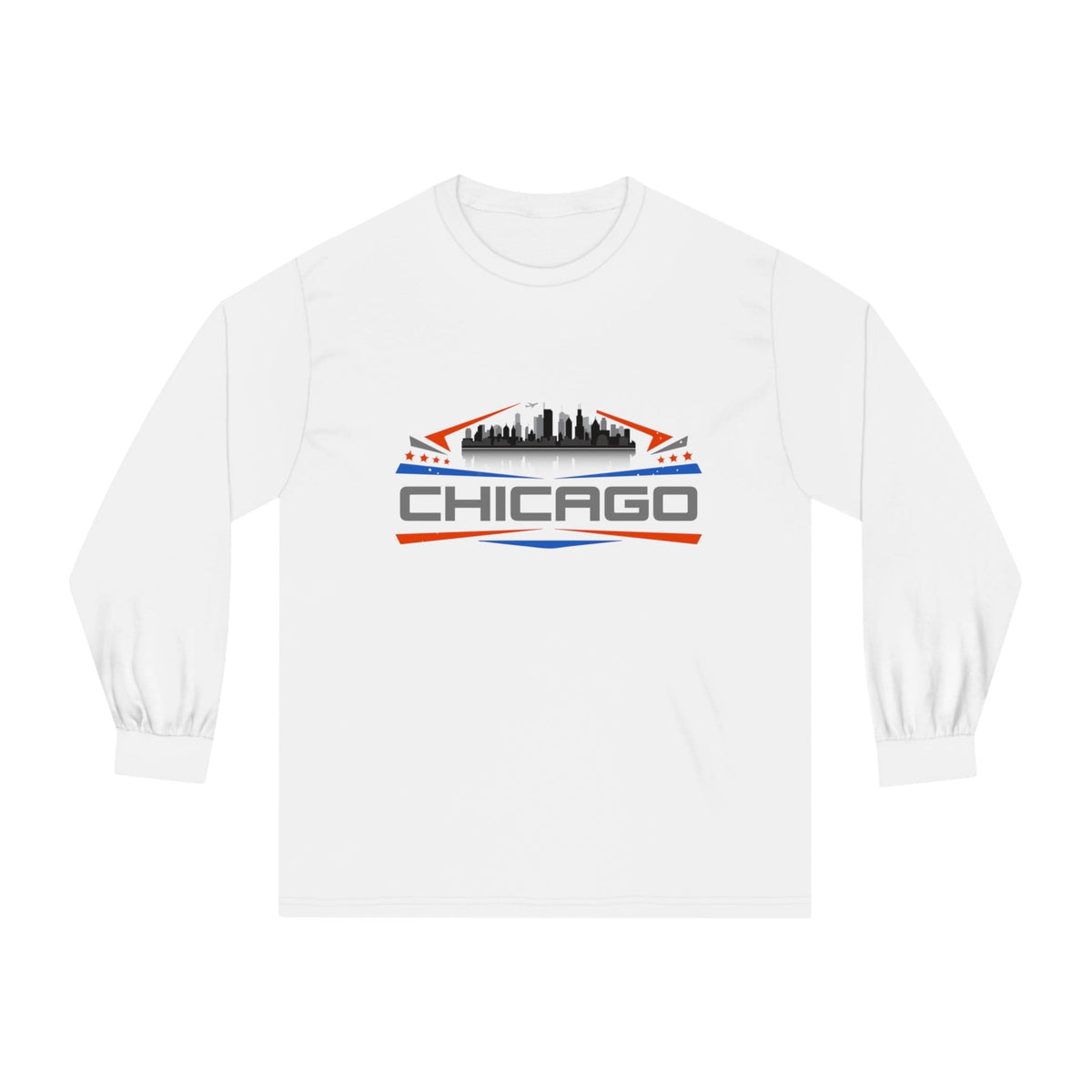 CHICAGO – Trendy Design, Premium Long Sleeve Tee