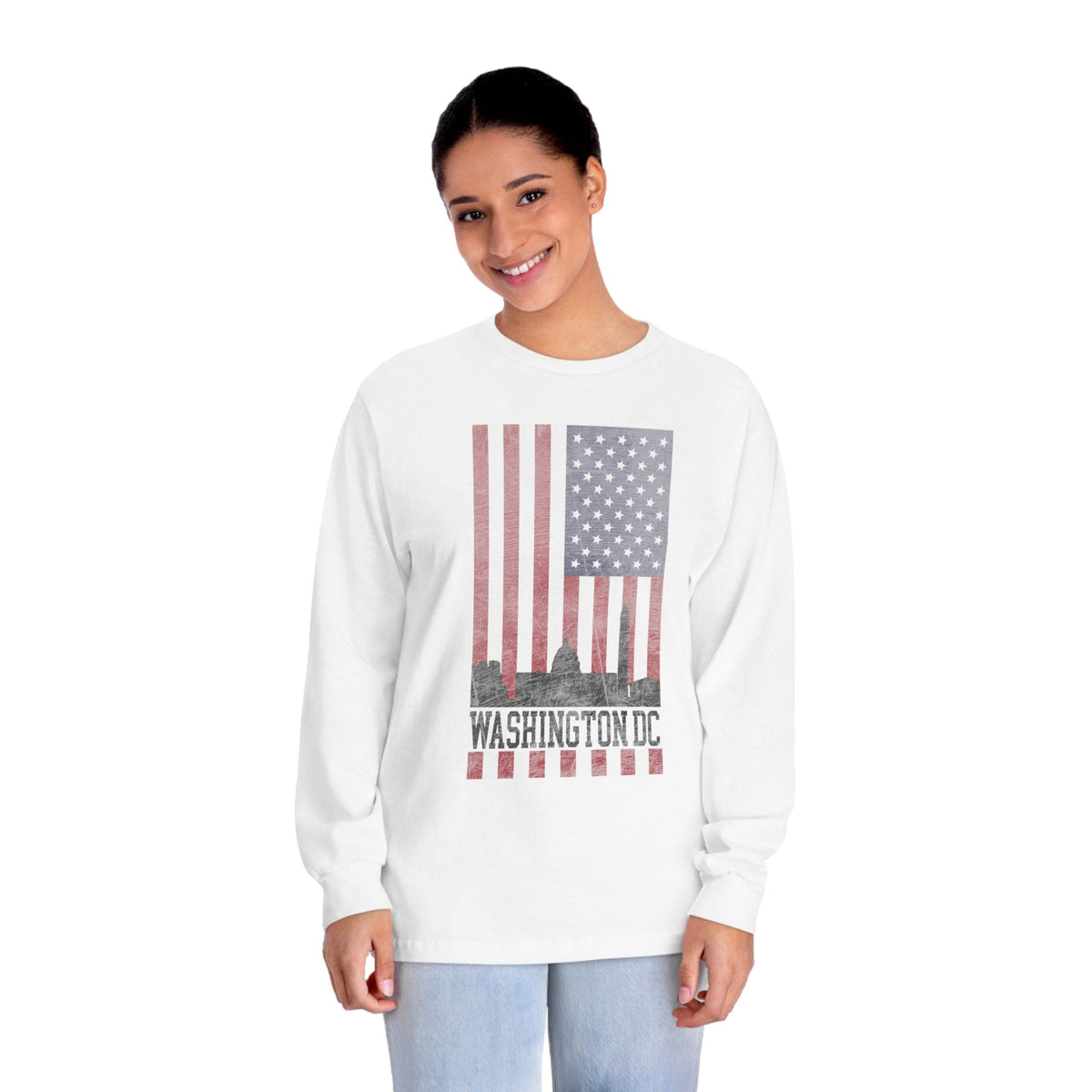 WASHINGTON DC – Trendy Design, Premium Long Sleeve Tee