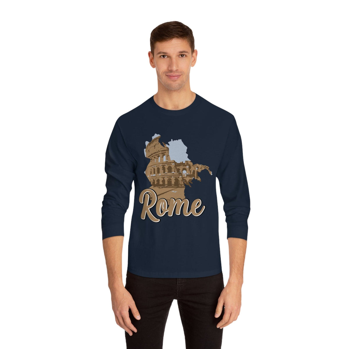 ROME – Trendy Design, Premium Long Sleeve Tee