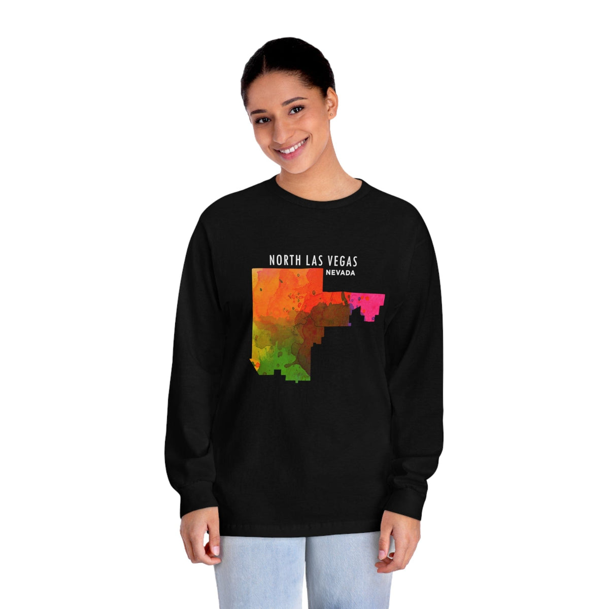 NORTH LAS VEGAS – Trendy Design, Premium Long Sleeve Tee