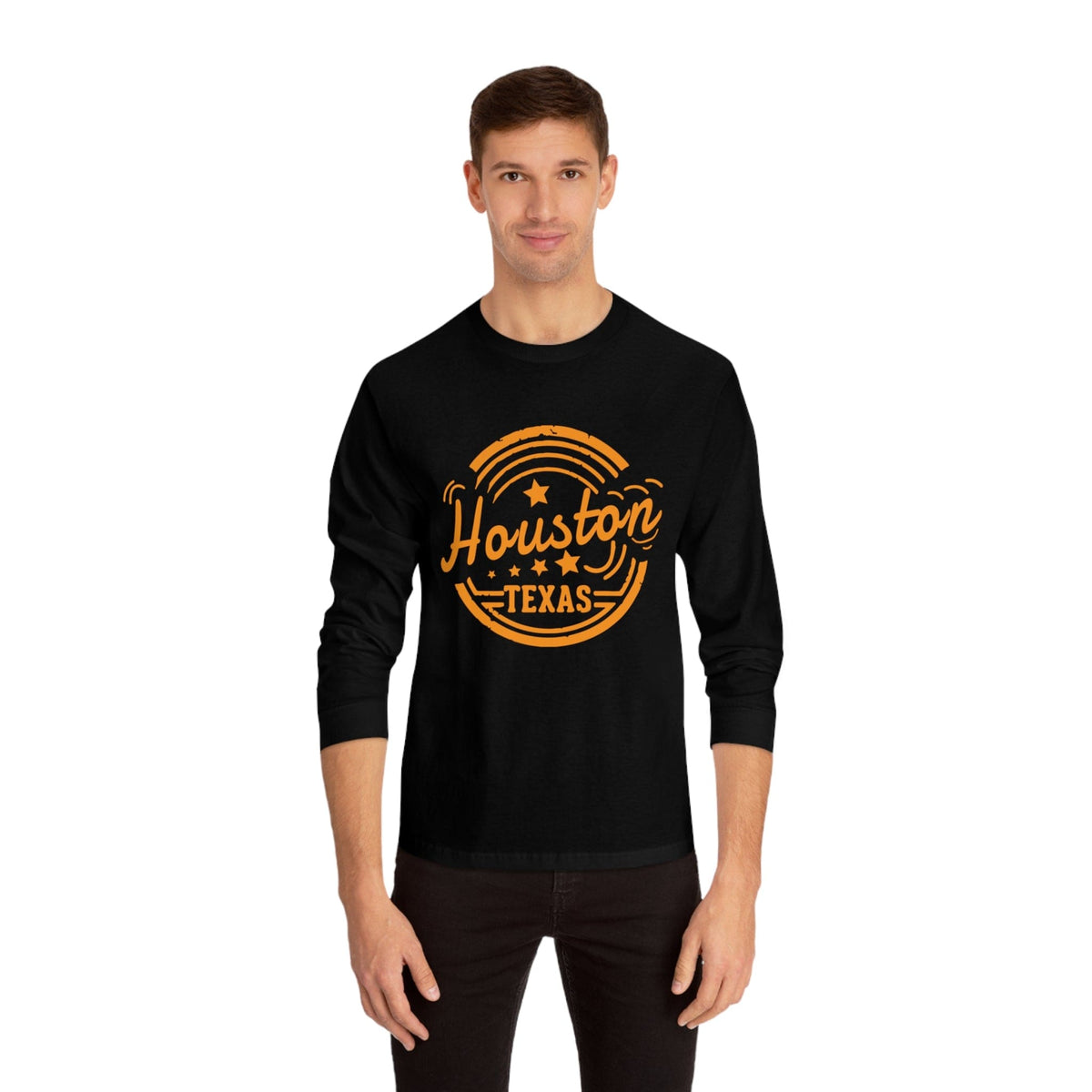 HOUSTON – Trendy Design, Premium Long Sleeve Tee