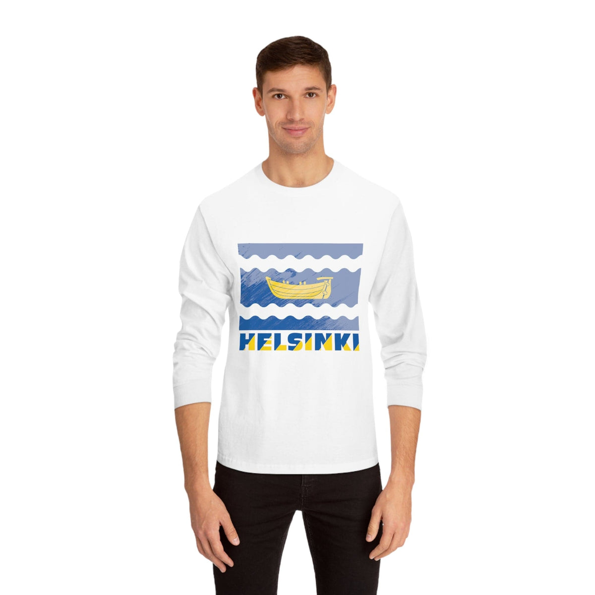 HELSINKI – Trendy Design, Premium Long Sleeve Tee