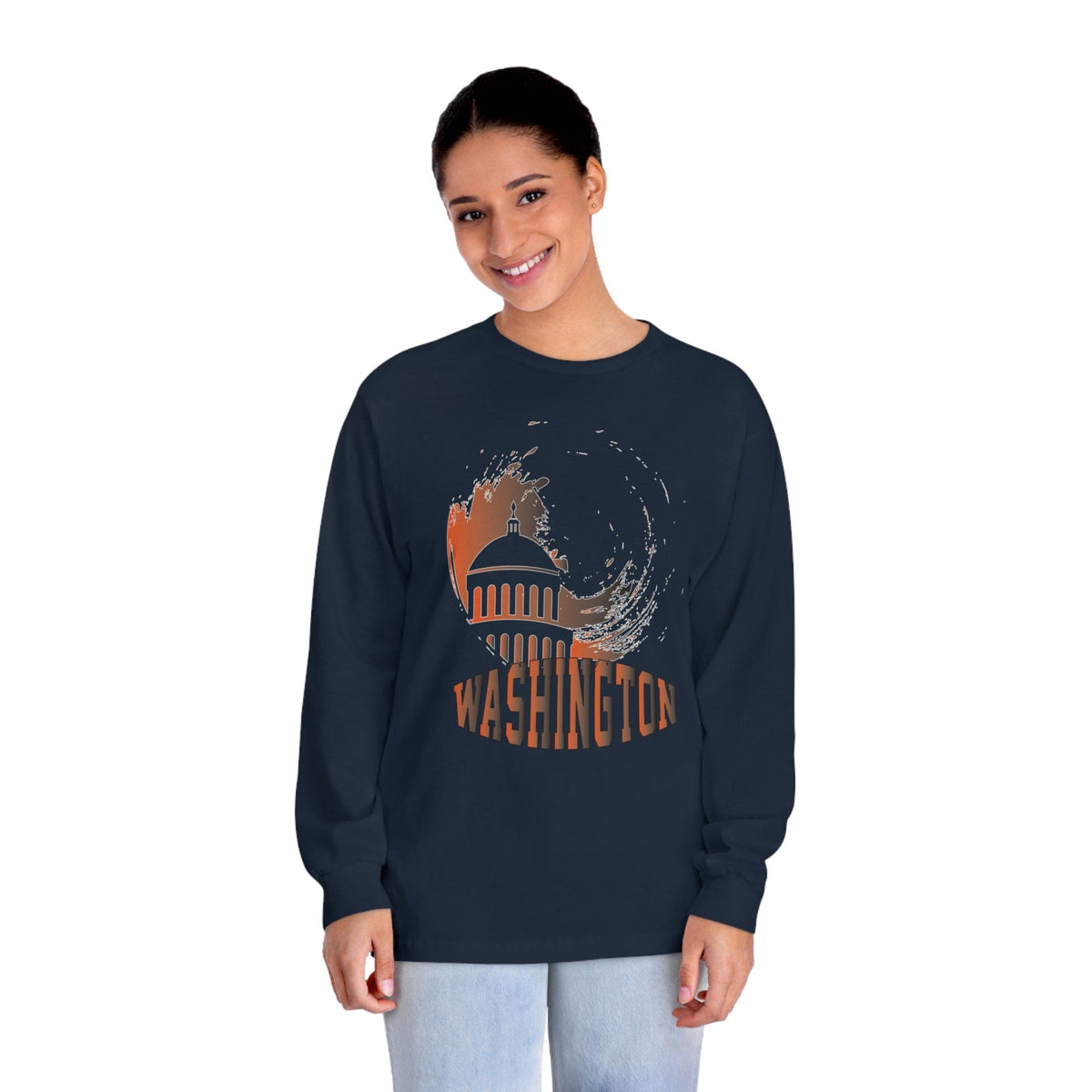 WASHINGTON – Trendy Design, Premium Long Sleeve Tee