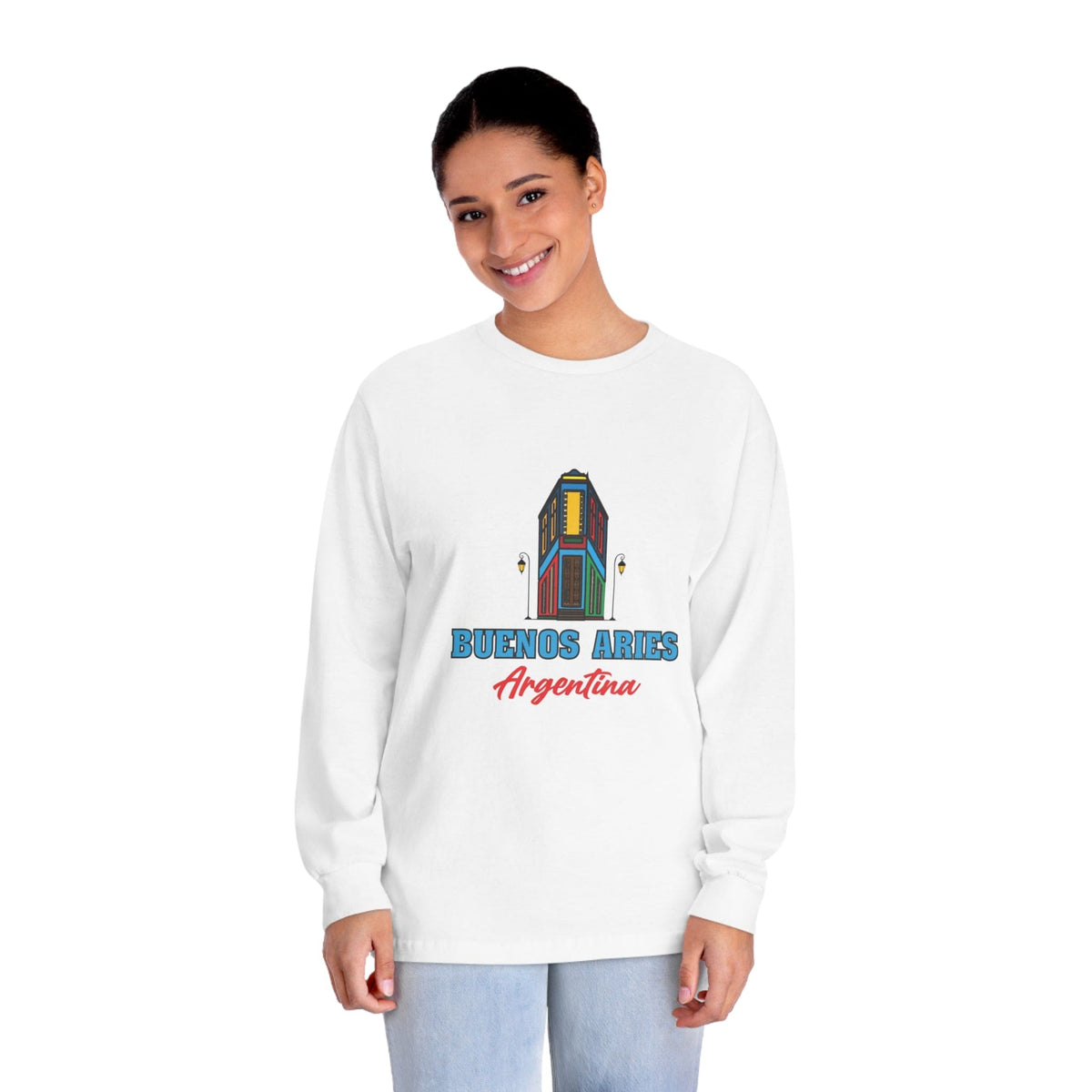 Retro Buenos Aires Landmark - Long Sleeve Tee