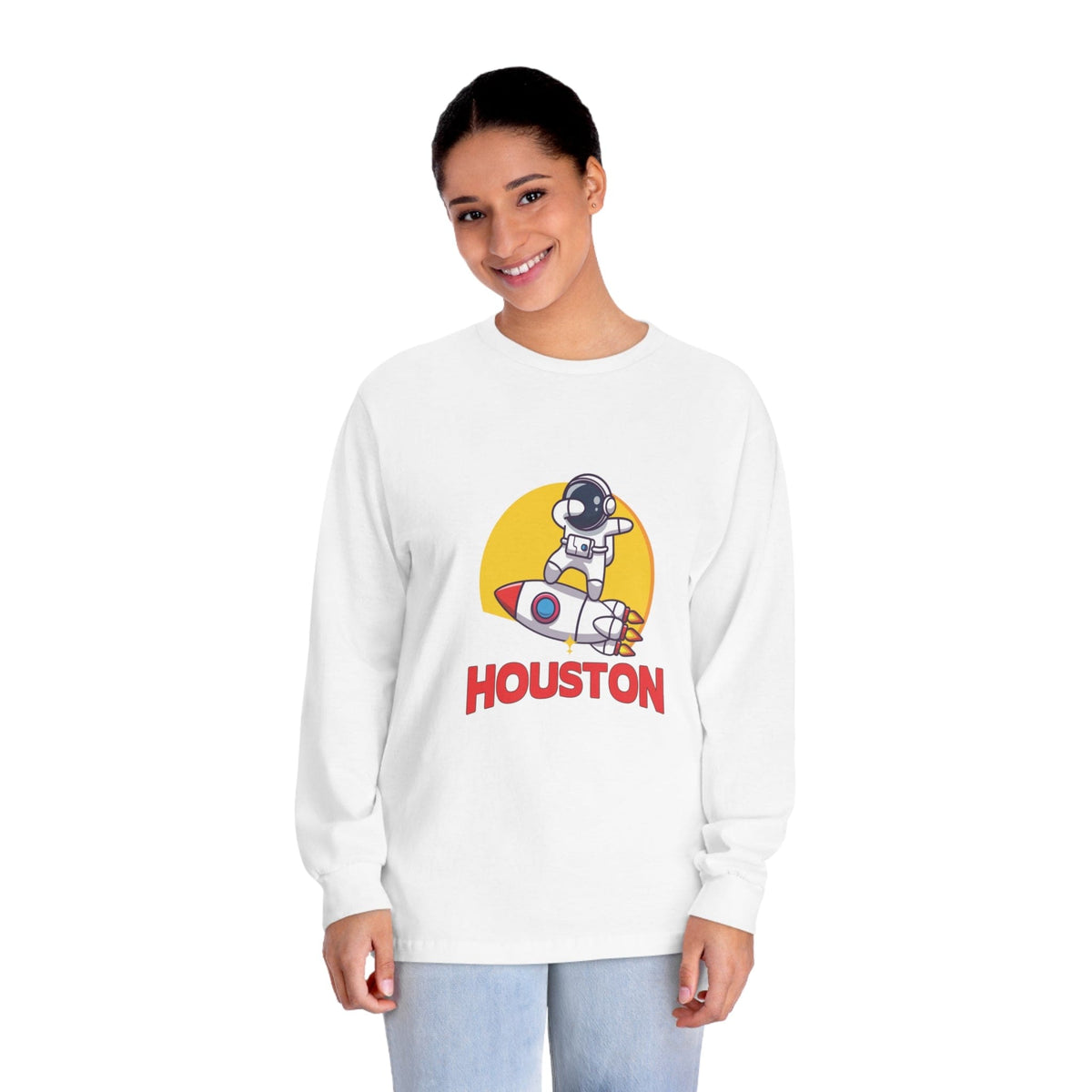 HOUSTON – Trendy Design, Premium Long Sleeve Tee