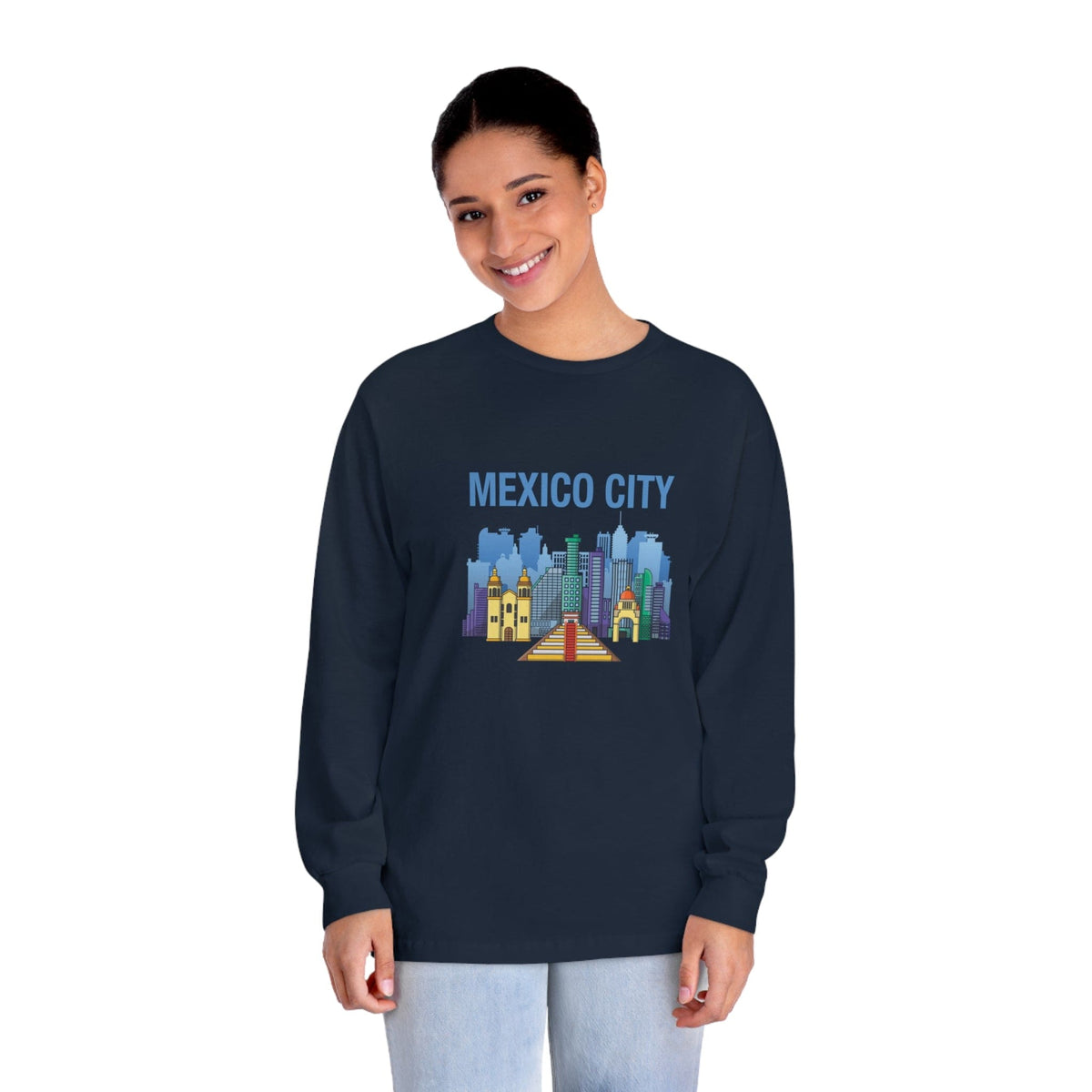MEXICO CITY – Trendy Design, Premium Long Sleeve Tee
